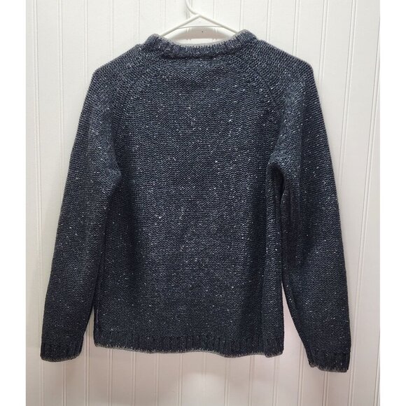 WOOLRICH Vintage Heathered Gray Knit Sweater With Cardinal Bird Embroidery - Picture 10 of 10